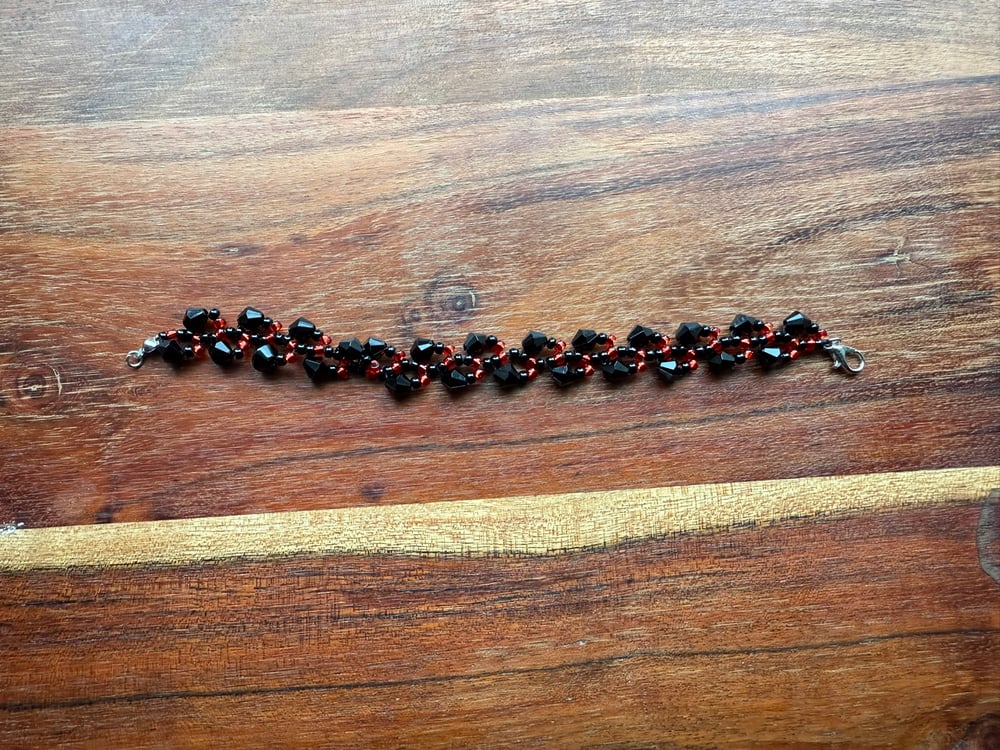 Crimson + Onyx Bracelet