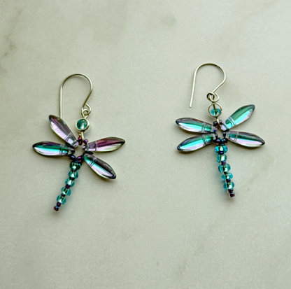 Dragonfly Drop Earrings