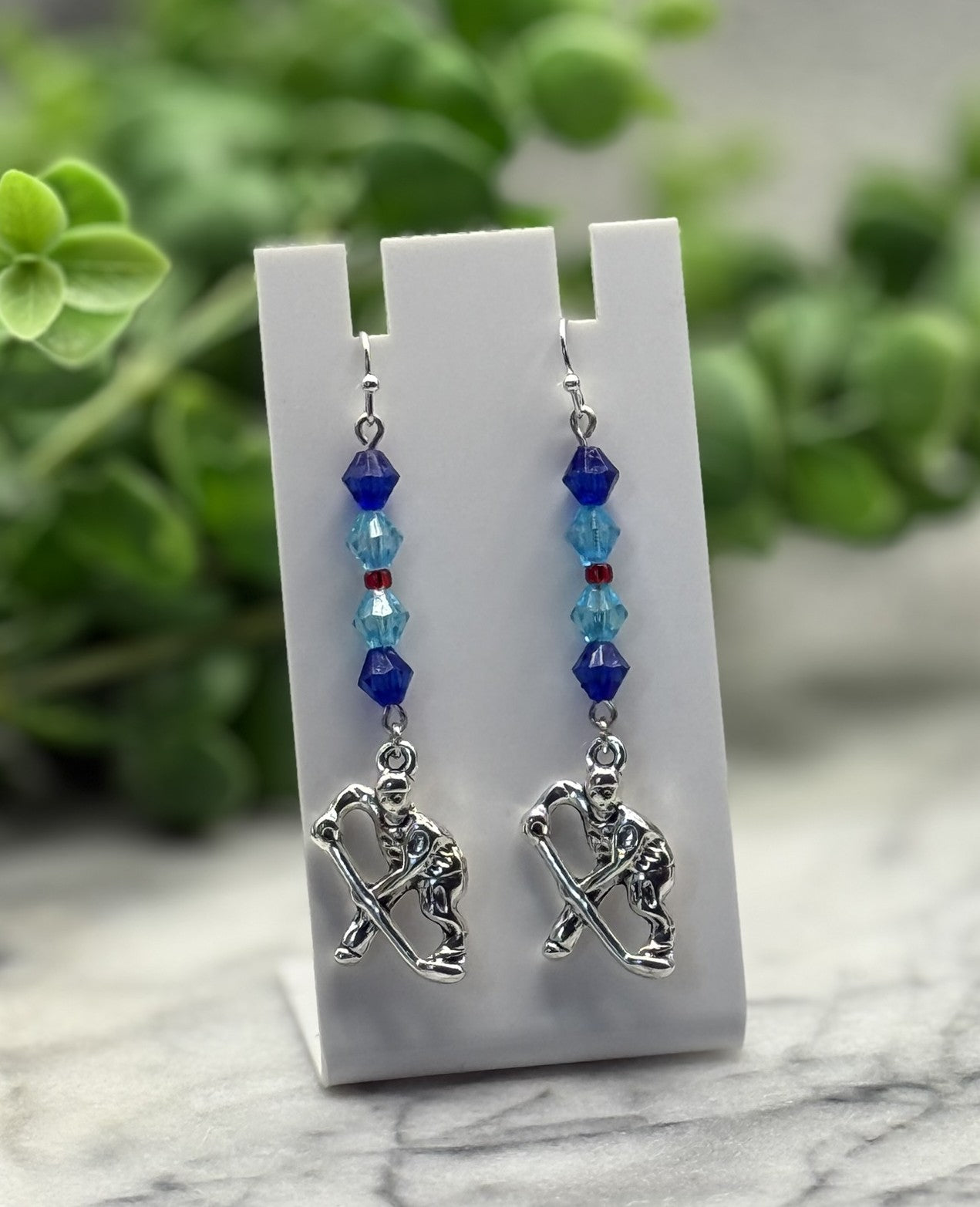 Seattle-Inspired Hockey Charm Earrings
