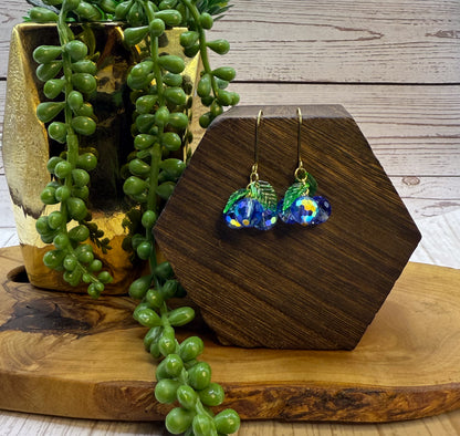 Fruit Basket Beaded Dangle Earrings