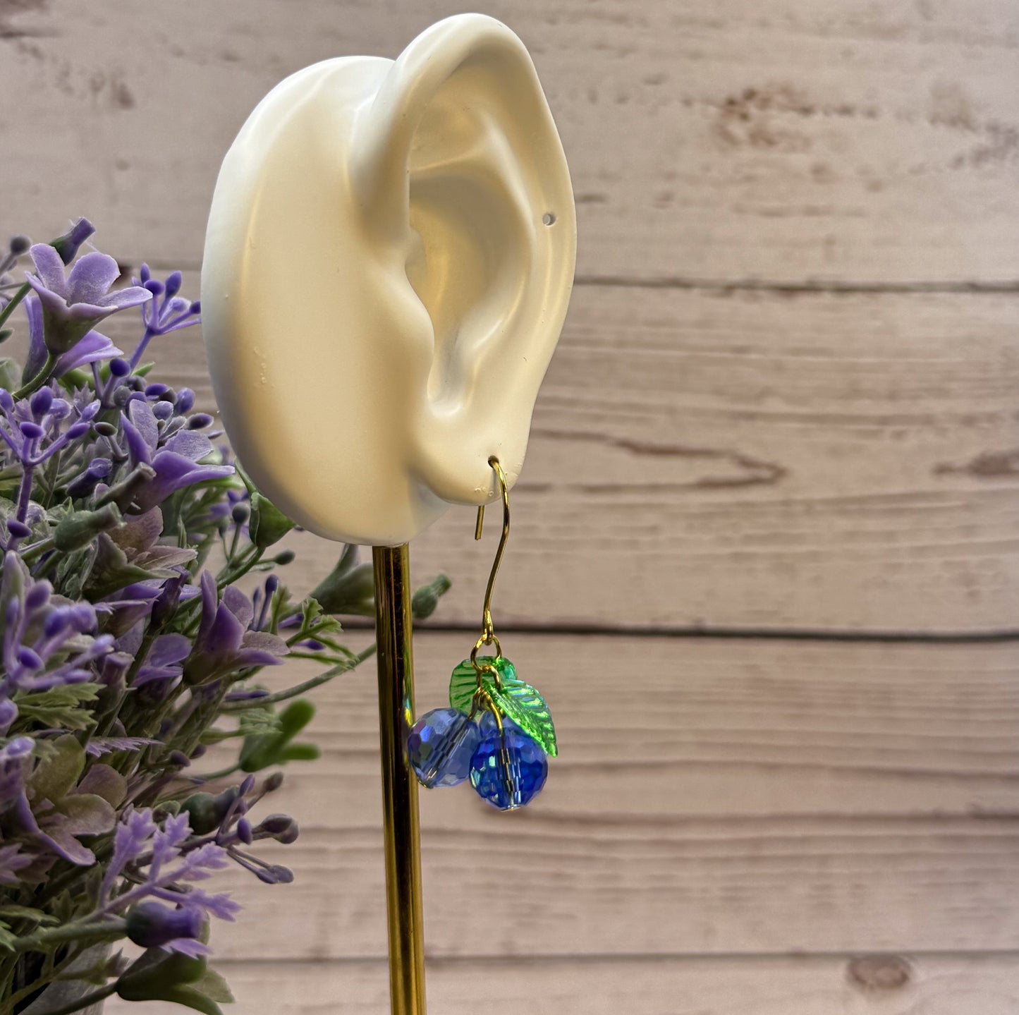 Fruit Basket Beaded Dangle Earrings