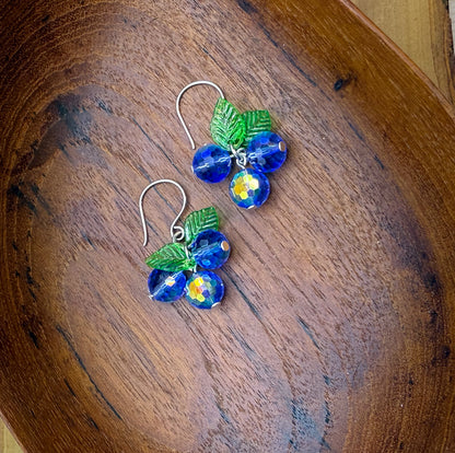 Fruit Basket Beaded Dangle Earrings