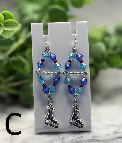 Seattle-Inspired Hockey Charm Earrings