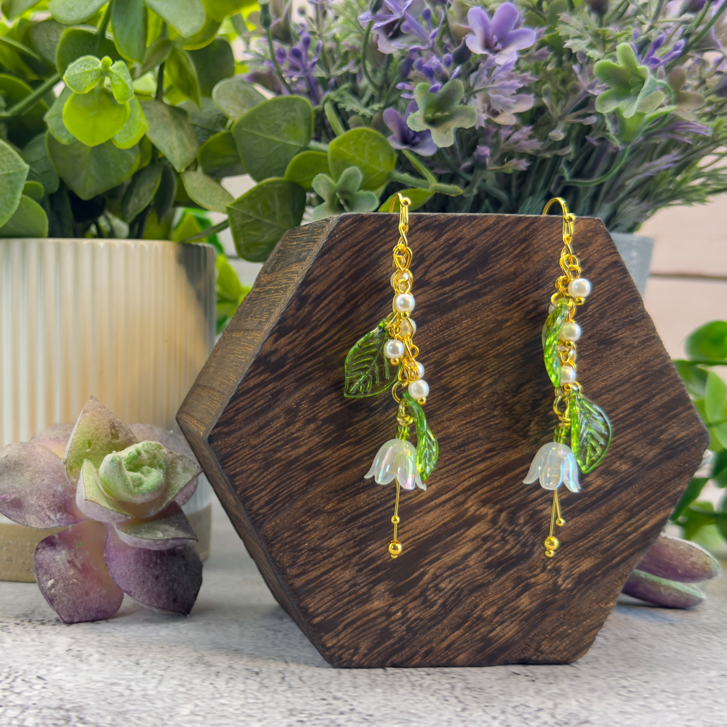 Hanging Garden: Flower Dangle Earrings