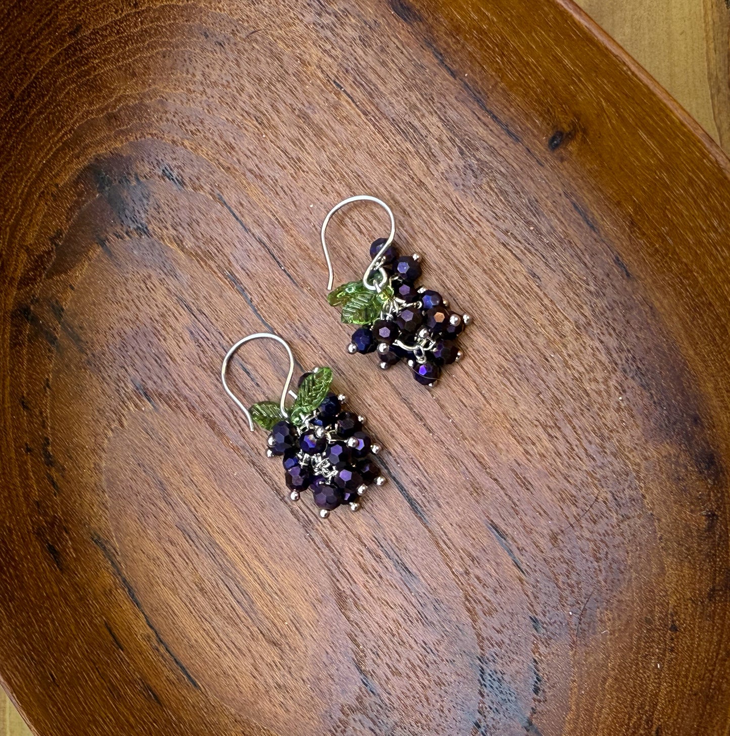 Fruit Basket Beaded Dangle Earrings