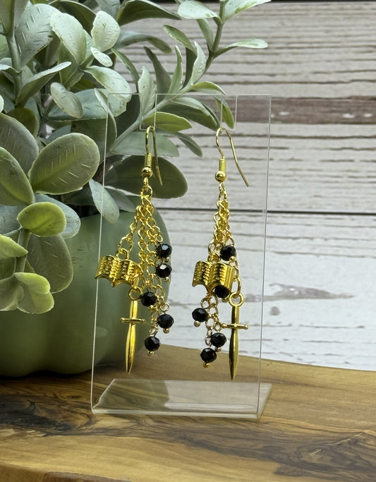 Oathbound: Sword & Quill Earrings