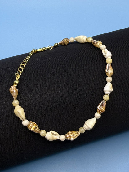 Natural Seashell Bracelet & Earrings Set