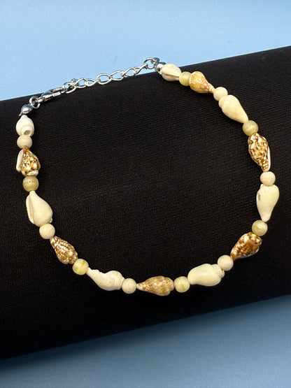 Natural Seashell Bracelet & Earrings Set