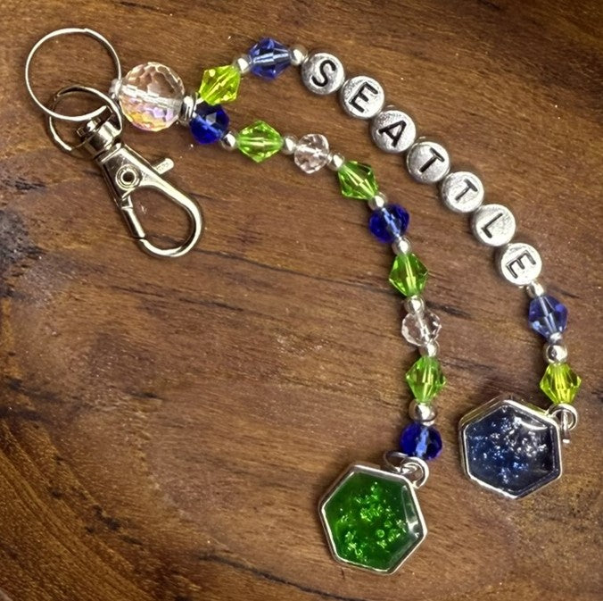 Seattle Dual-Resin Swivel Keychain