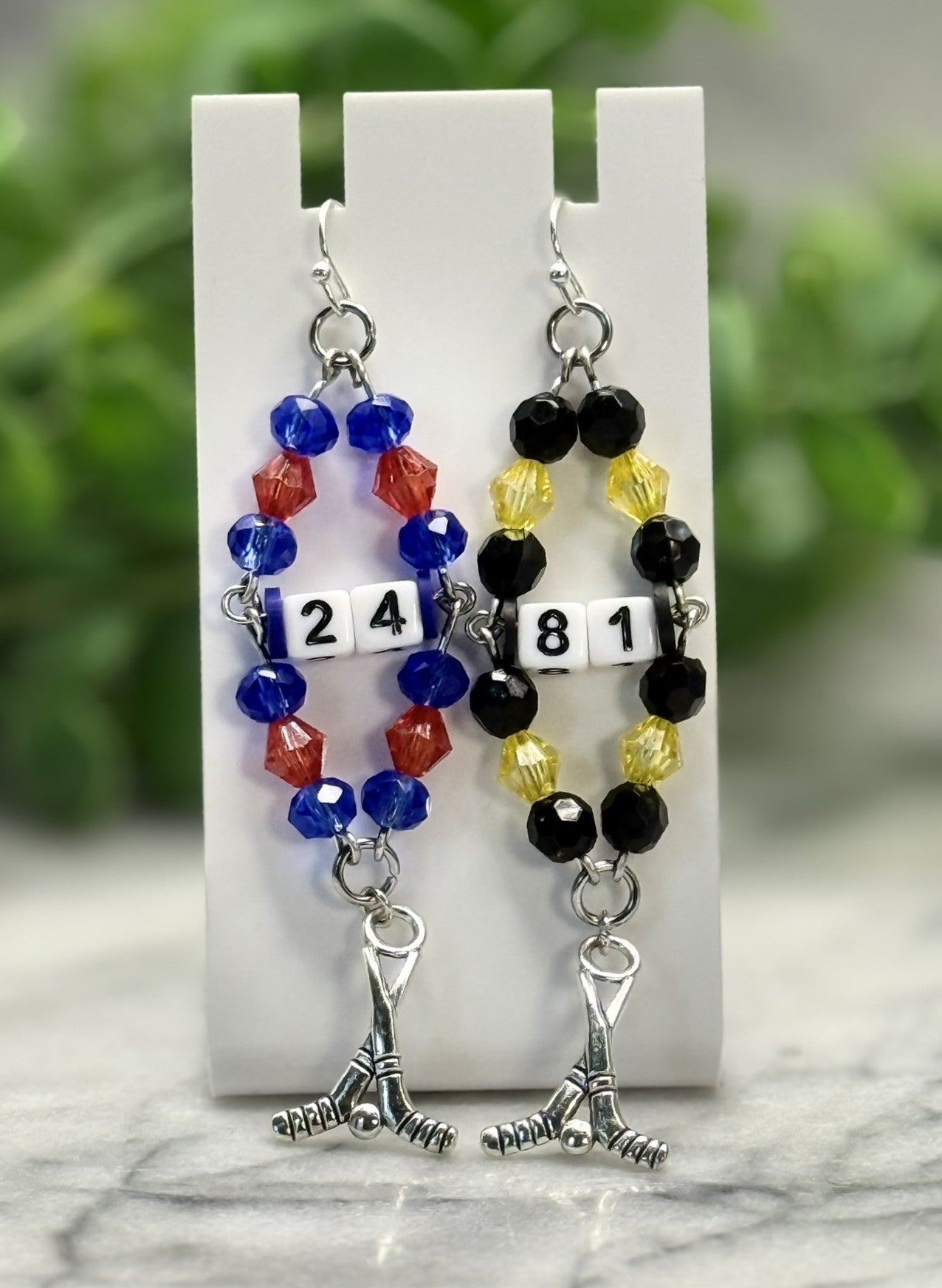 Hockey Rivalry Charm Earrings