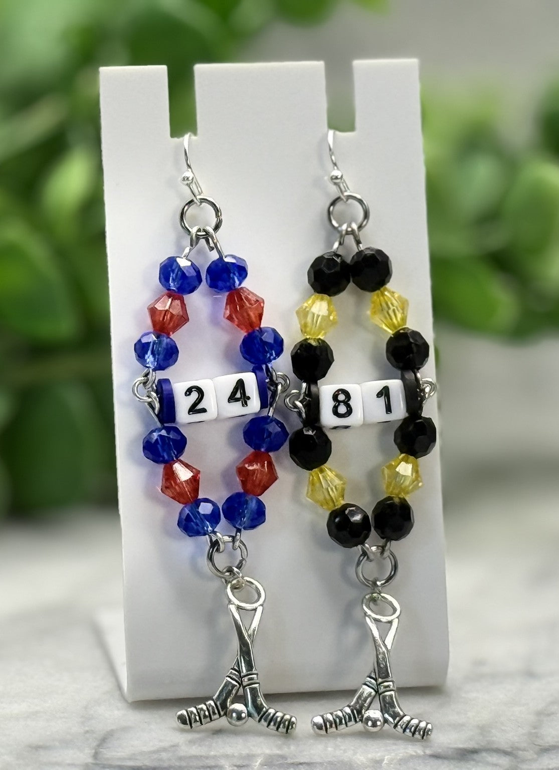 Hockey Rivalry Charm Earrings