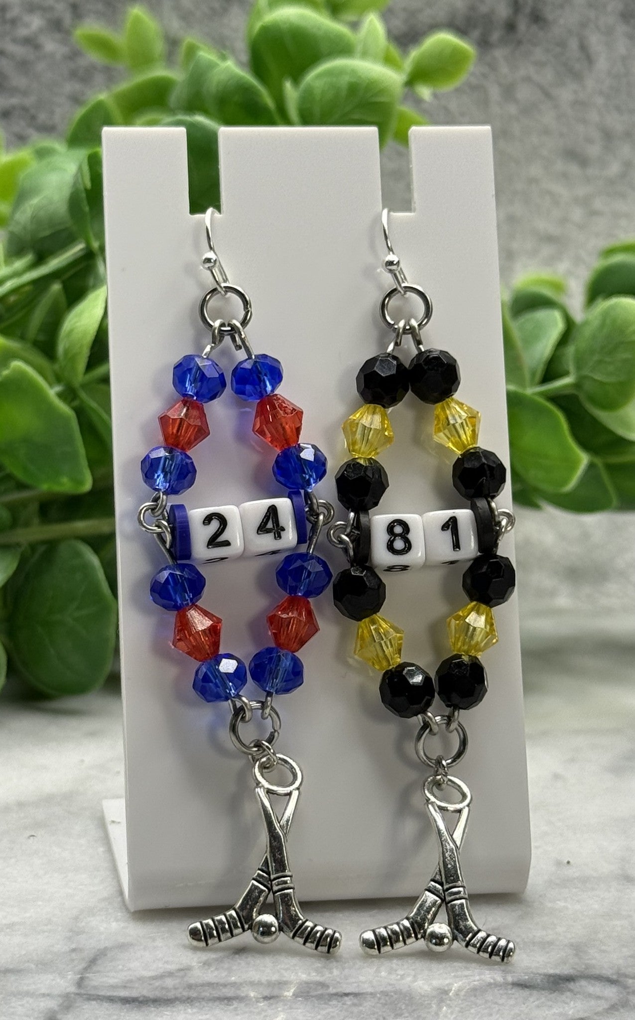 Hockey Rivalry Charm Earrings
