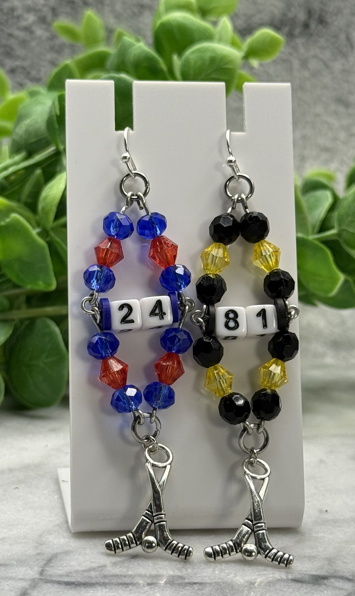 Hockey Rivalry Charm Earrings