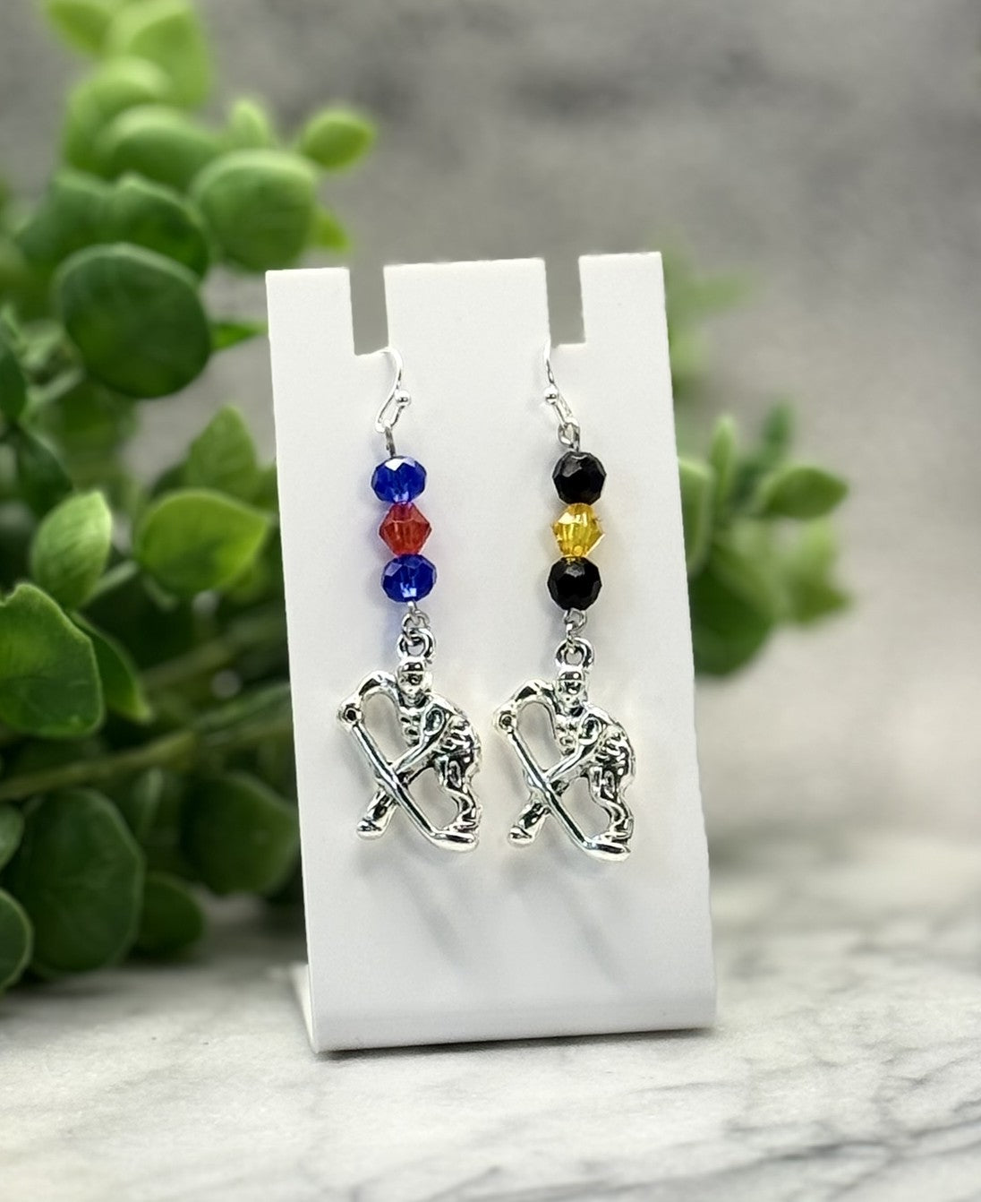 Hockey Rivalry Charm Earrings