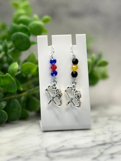 Hockey Rivalry Charm Earrings
