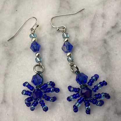 Spider Seed Bead Earrings in Variety of Colors