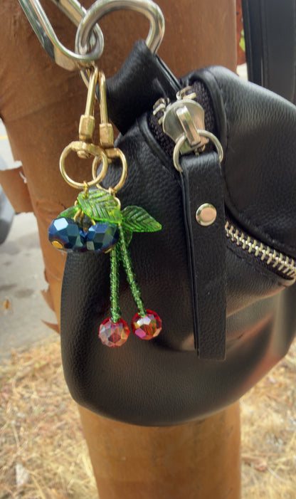Fruit Basket Bag Charms | Cherry or Blueberry