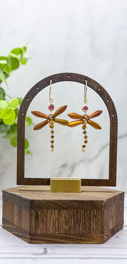 Dragonfly Drop Earrings
