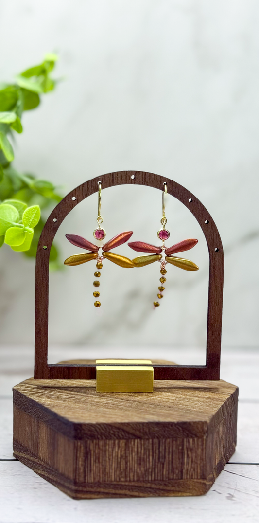 Dragonfly Drop Earrings