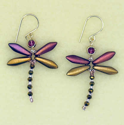Dragonfly Drop Earrings