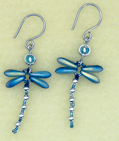 Dragonfly Drop Earrings