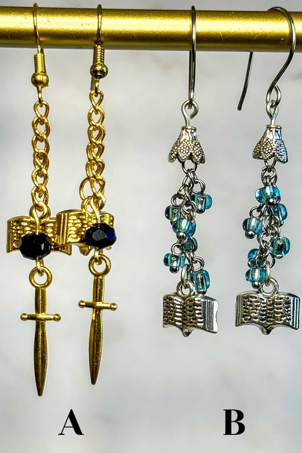 Oathbound: Bookish Earrings