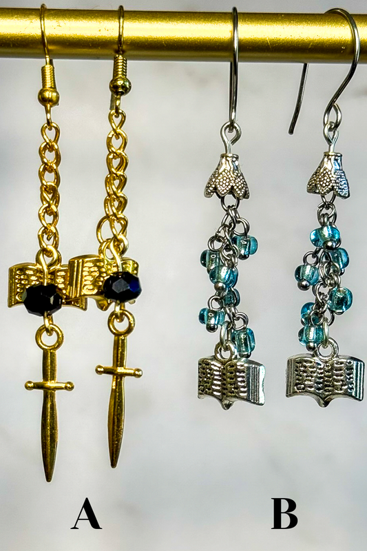 Oathbound: Bookish Earrings