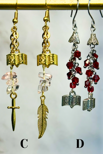Oathbound: Bookish Earrings