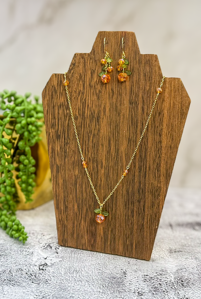 Fruit Basket Necklace & Earring Set | Handmade Fruit Jewelry