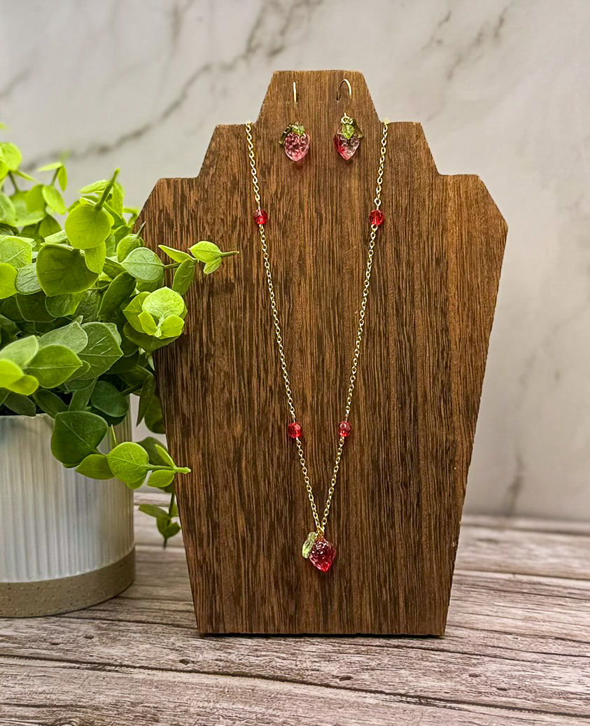 Fruit Basket Necklace & Earring Set | Handmade Fruit Jewelry