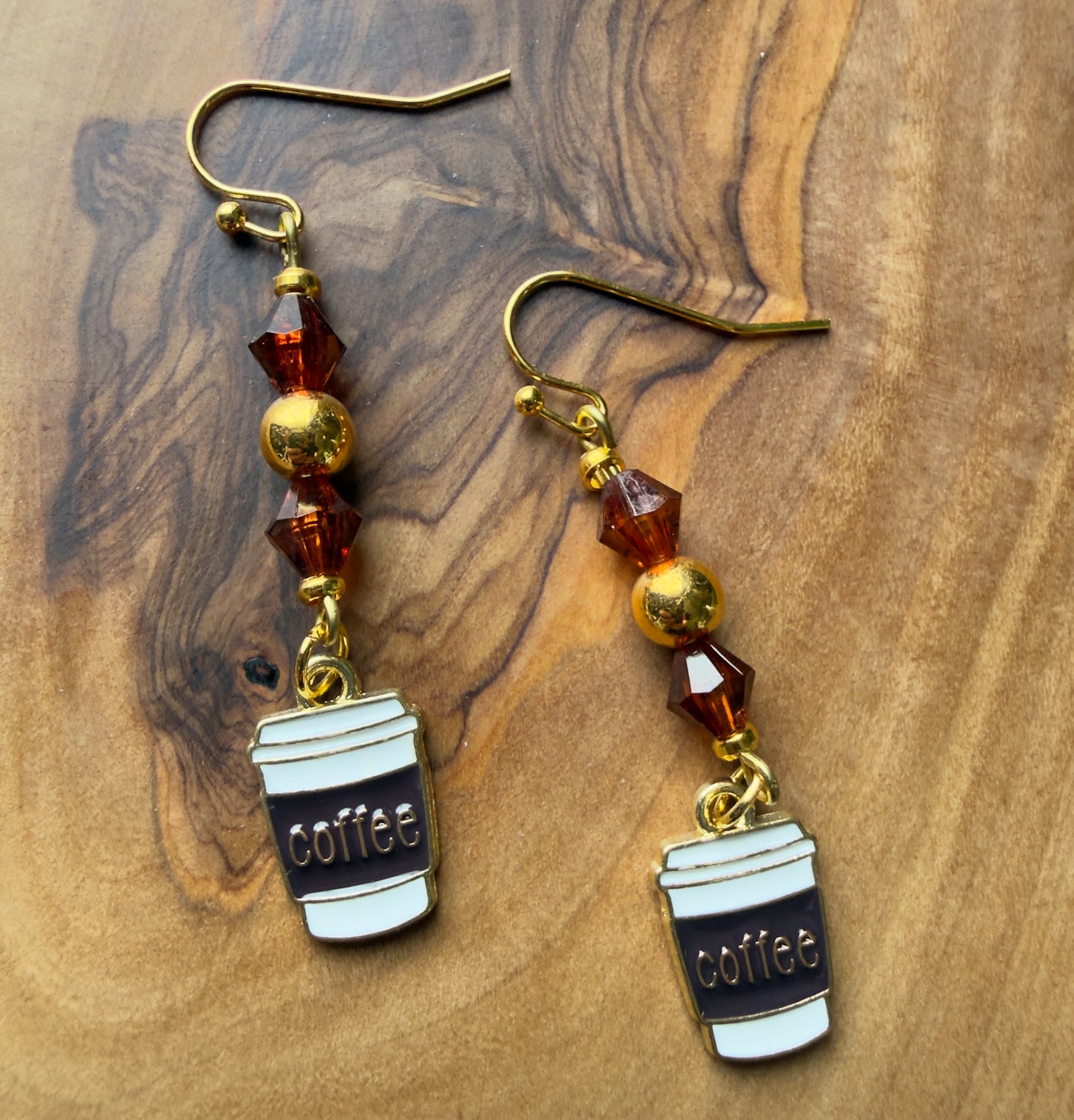 Seattle Coffee Cup Dangle Earrings