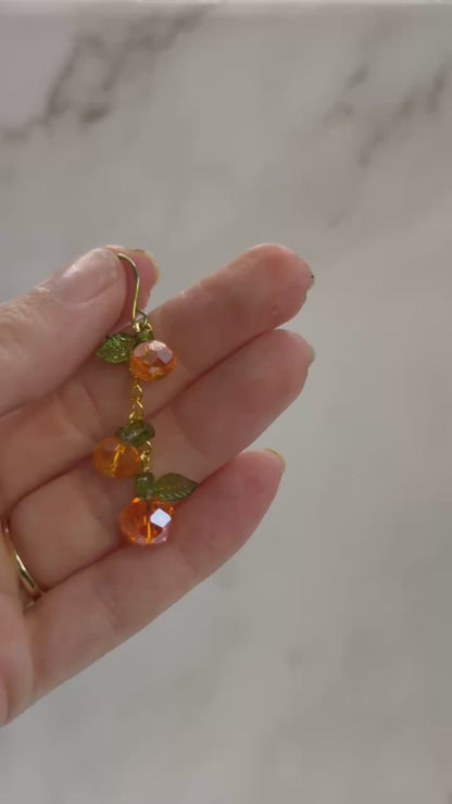 Fruit Basket Necklace & Earring Set | Handmade Fruit Jewelry